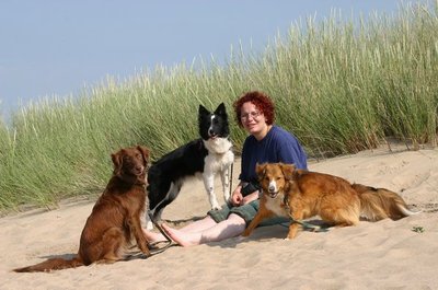 Family im Sand
